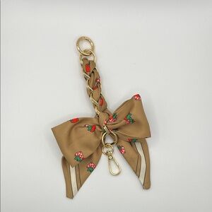 Strawberry Bow Keychain/Bag Charm NEW